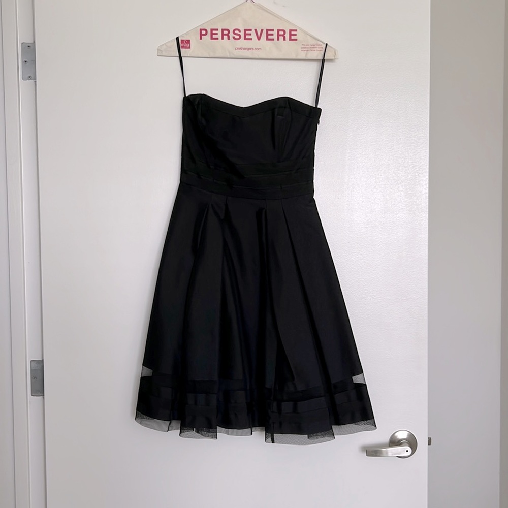 CLASSIC Black WHBM strapless dress